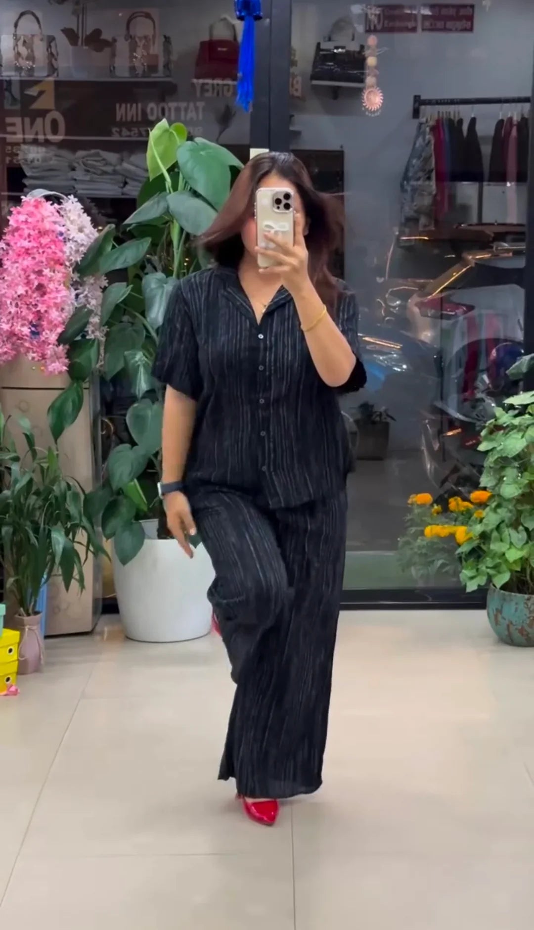 Relaxed Fit Textured Premium Co-Ord Set