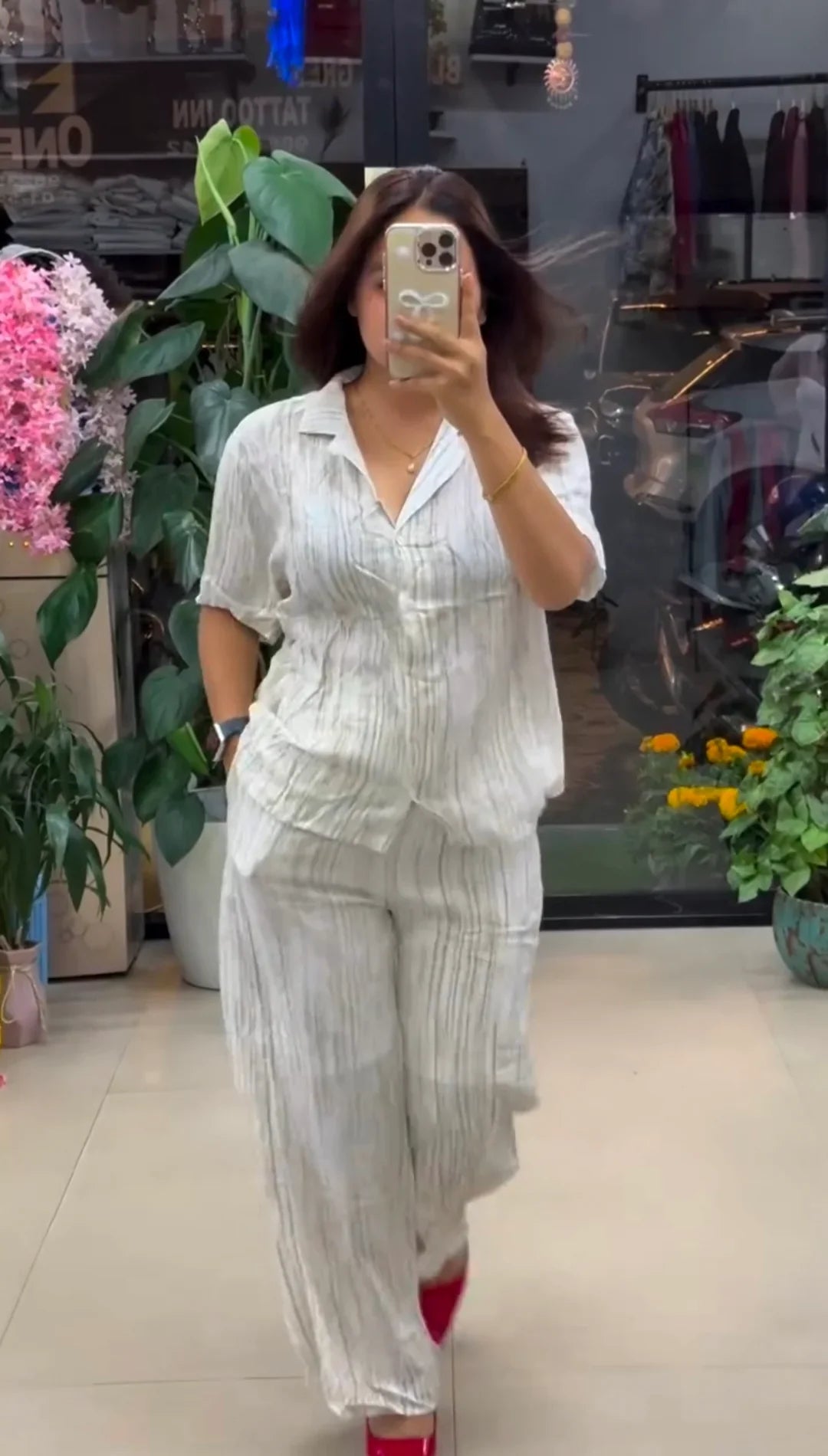 Relaxed Fit Textured Premium Co-Ord Set
