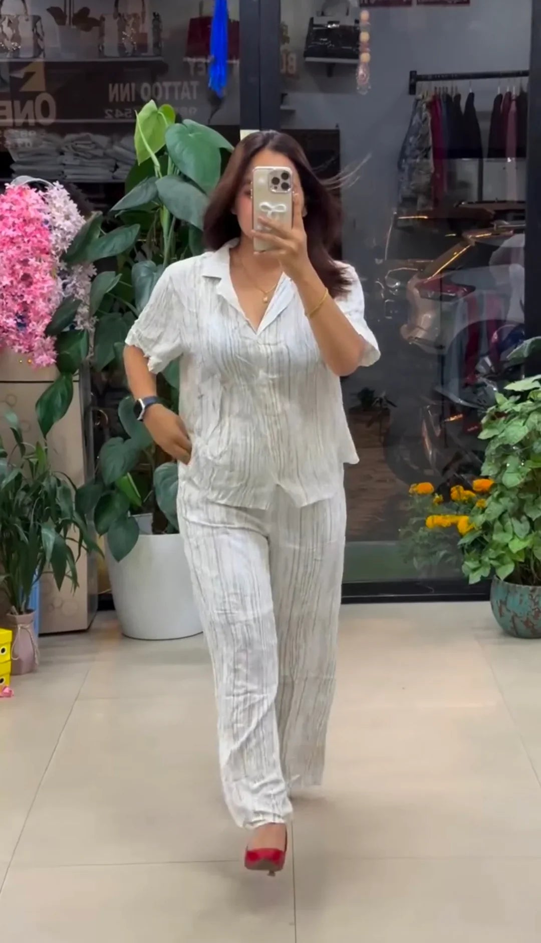 Relaxed Fit Textured Premium Co-Ord Set