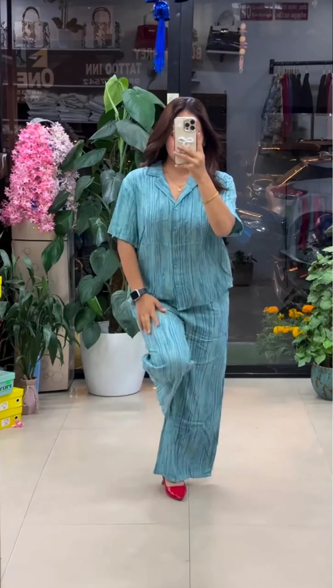 Relaxed Fit Textured Premium Co-Ord Set