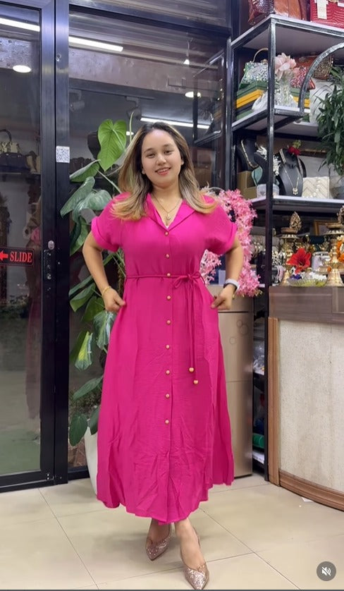 Elegant Rayon Casual Daily Wear Dress
