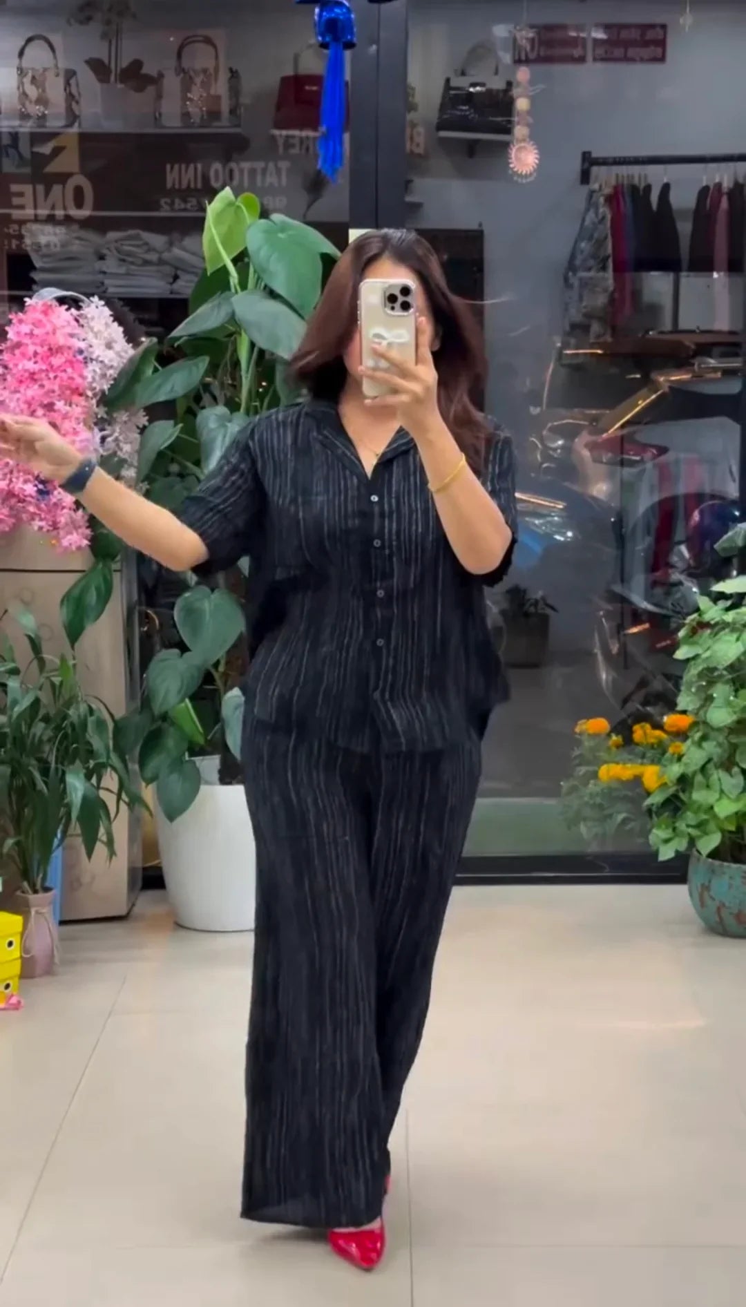 Relaxed Fit Textured Premium Co-Ord Set