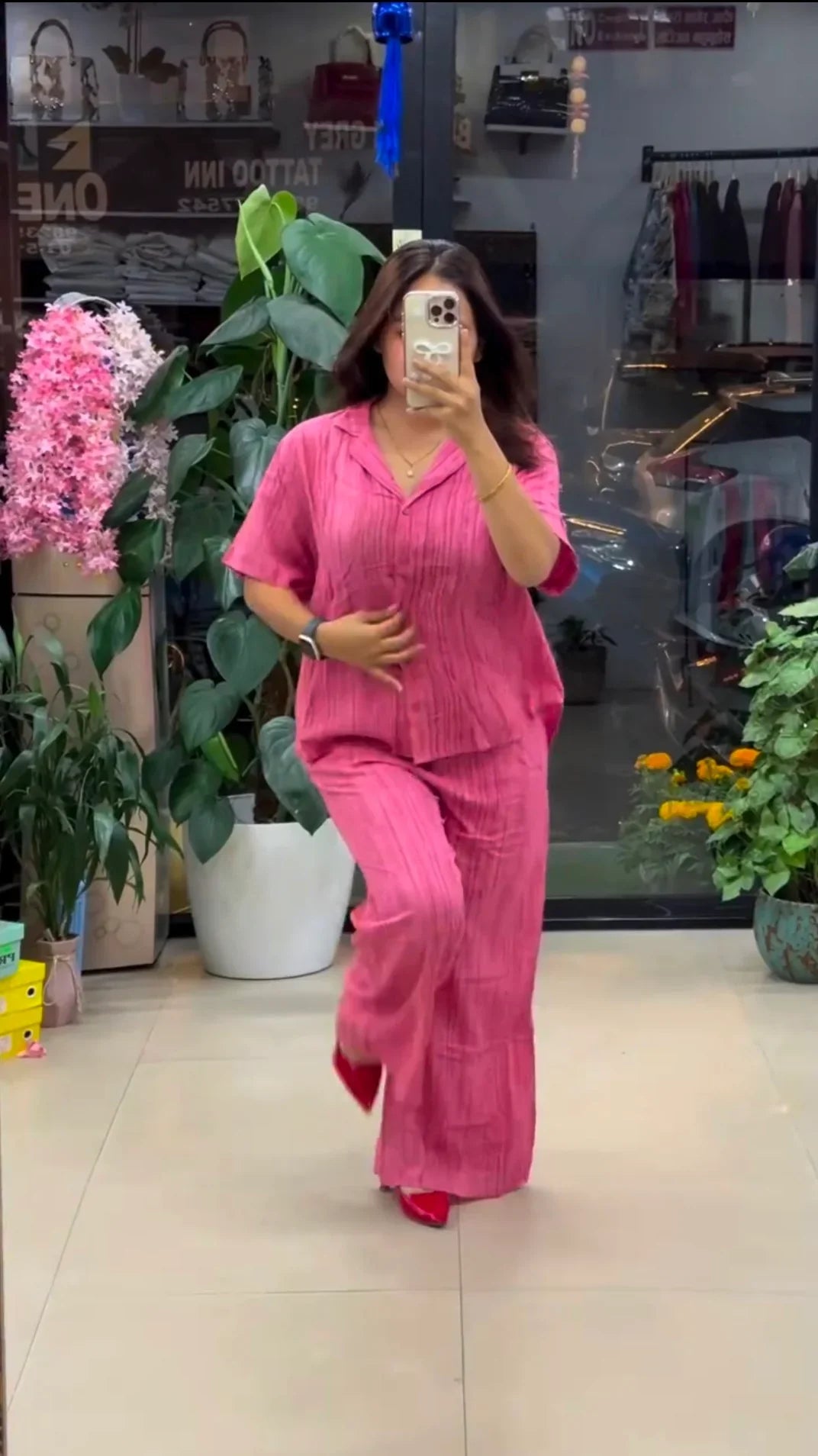 Relaxed Fit Textured Premium Co-Ord Set