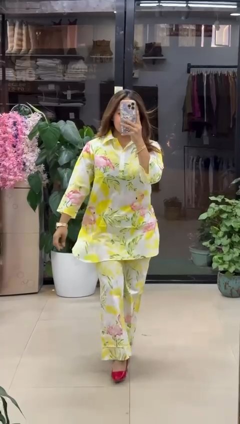 Sunshine Floral Premium Co-Ord Outfit Set